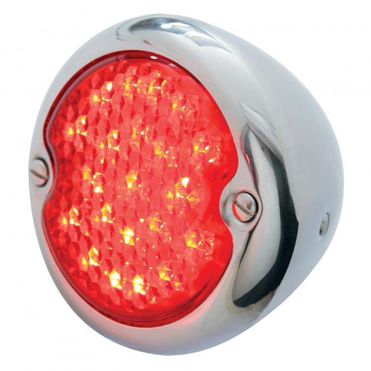 FTL3336LED-AR 21 LED Tail Light Assembly With SS Housing For 1933-1936 Ford Car/Truck - R/H