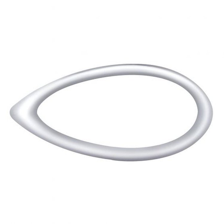 CHROME PLASTIC TEARDROP L