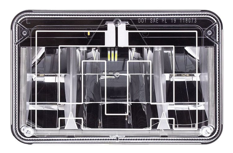 LED Heated Rectangle Headlight 4 in. x 6 in. High Beam