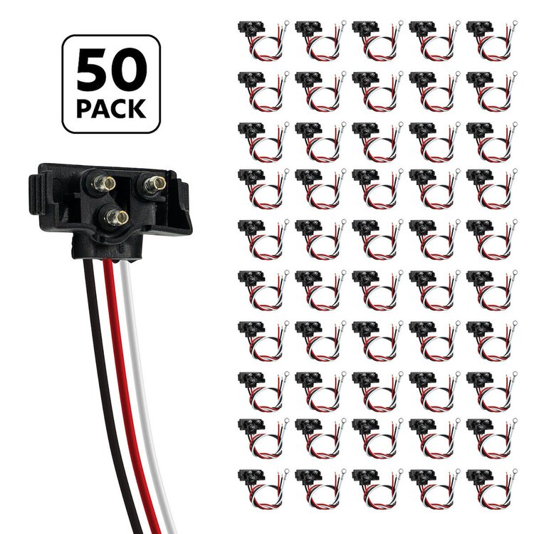 34216P50 3-Wire Pigtail with 3 Prong Right Angle Plug