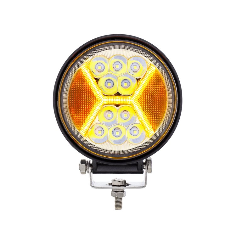 36454 4.5 in. 24 High Power LED Work Light With in.X in. Amber Light Guide