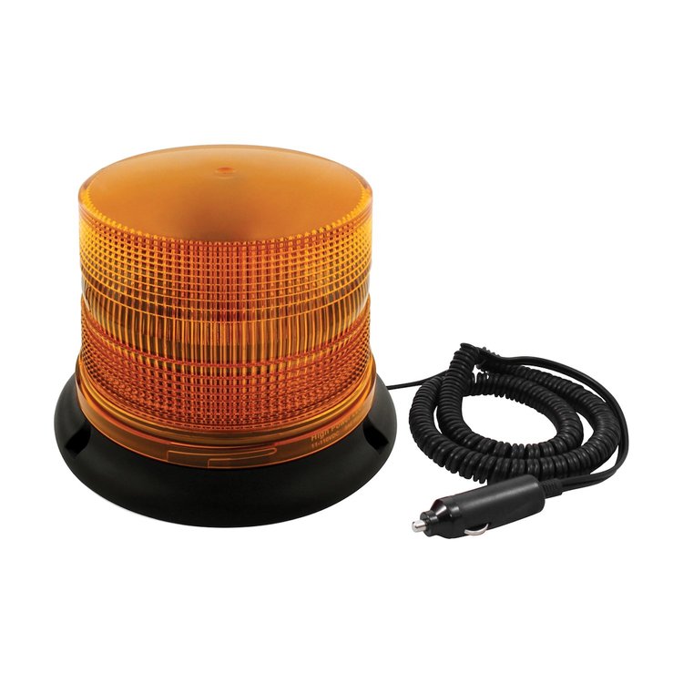 36537 3 High Power LED 5 in. Round Beacon Light [Magnet Mount]
