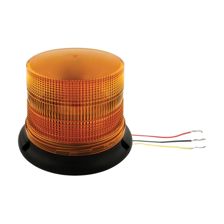 36538 3 High Power LED 5 in. Round Beacon Light [Permanent Mount]