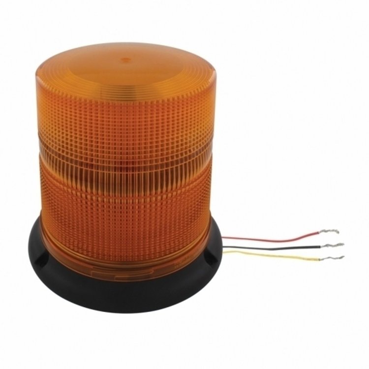 36540 3 High Power LED 6 in. Round Beacon Light [Permanent Mount]