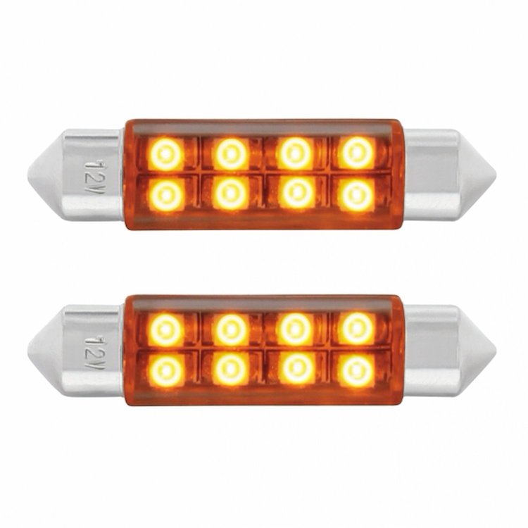 36595 8 SMD High Power Micro LED 211-2 Light Bulb - Amber (2-Pack)