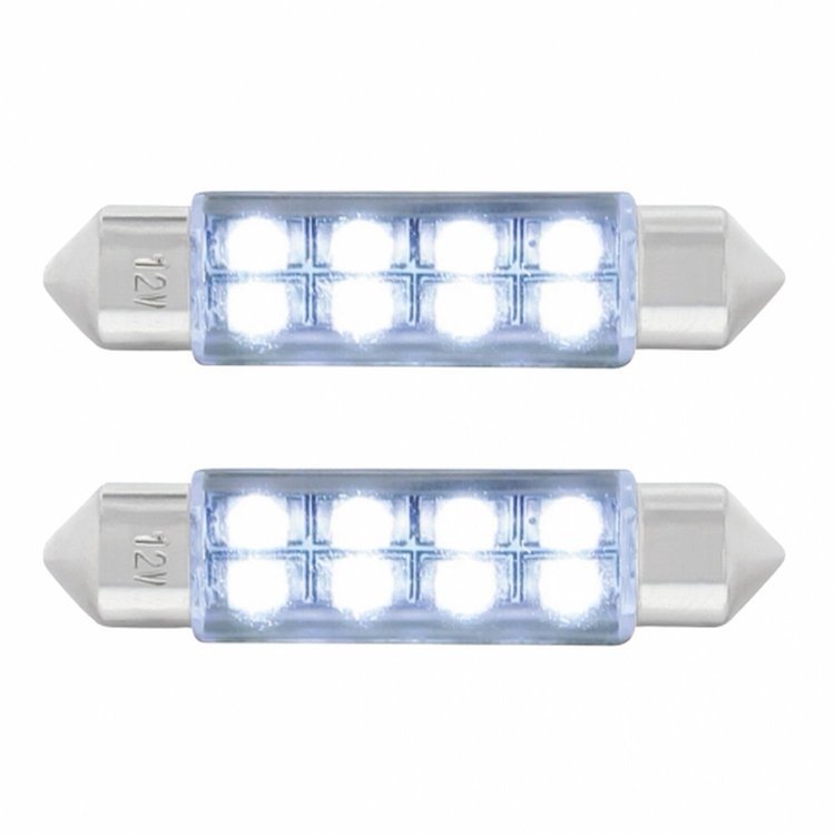 36598 8 SMD High Power Micro LED 211-2 Light Bulb - White (2-Pack)