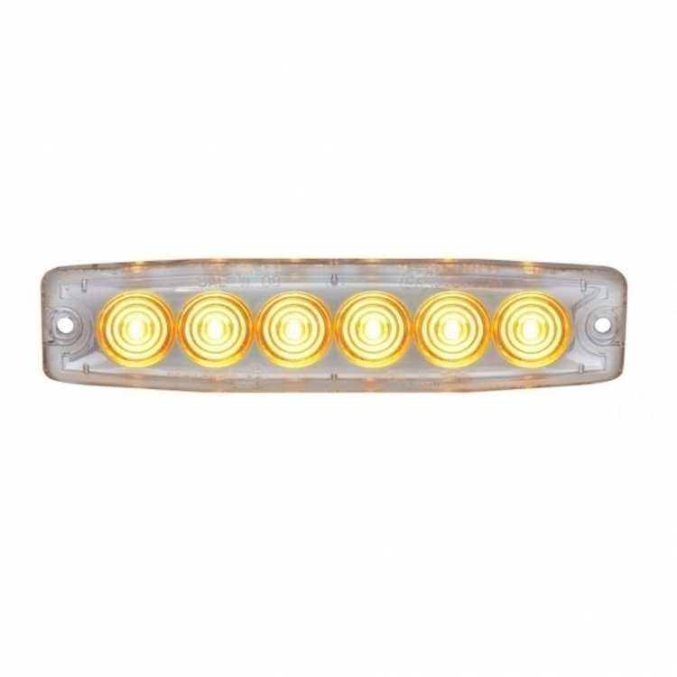 36683B Super Thin Warning Light [Amber LED/Clear Lens]