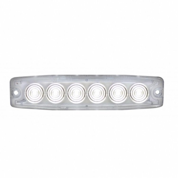 36684B Super Thin Warning Light [White LED/Clear Lens]