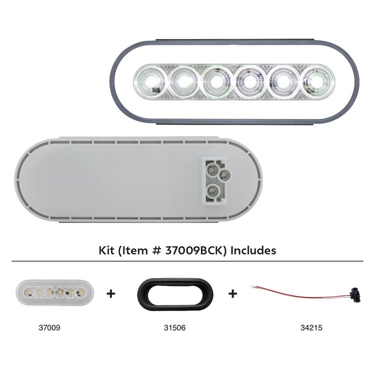 37009BCK 22 LED 6 in. Oval GloLight Kit (Back-Up)