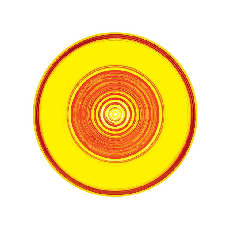 37016B 2.5 in. Round GloLight [Amber LED/Amber Lens]