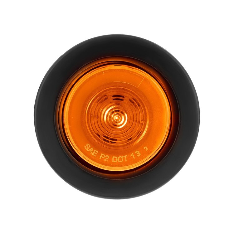 37016BAK 2.5 in. Round GloLight Kit [Amber LED/Amber Lens]