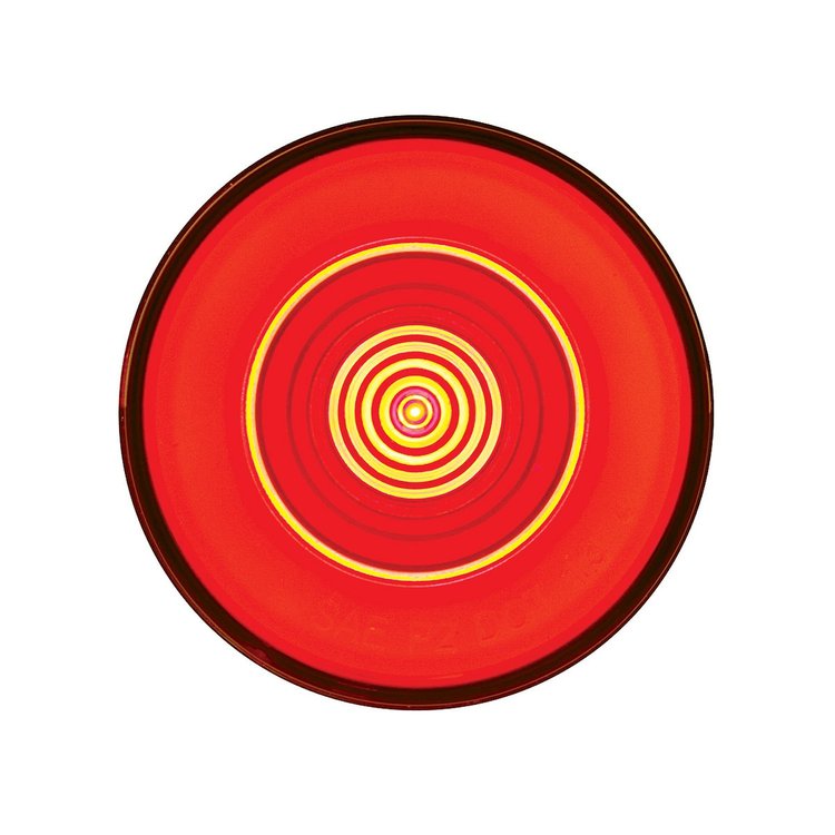 37017B 2.5 in. Round GloLight [Red LED/Red Lens]