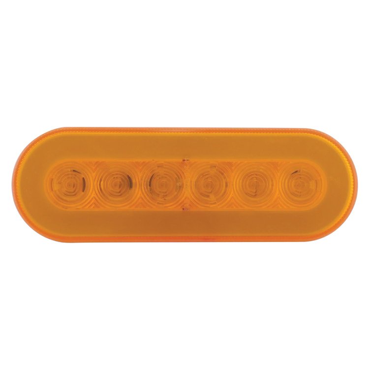 22 AMBER LED 6 OVAL P/T/C