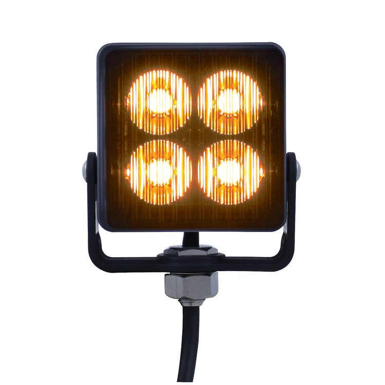 37186B Square Warning Lighthead [Amber LED]