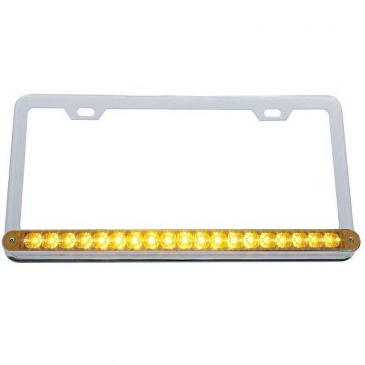 CHROME LICENSE PLATE W/ 1
