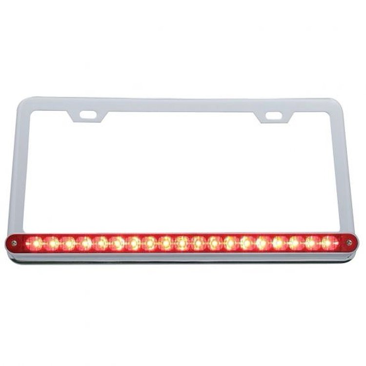 CHROME LICENSE PLATE W/ 1