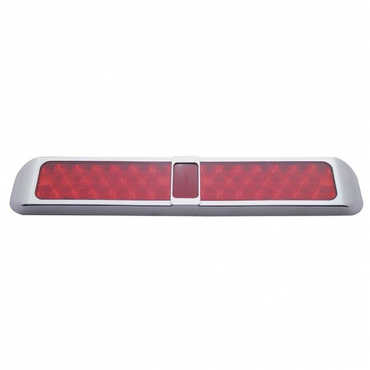 37961 40 LED Light With Bezel (Stop, Turn & Tail) - Red LED/Red Lens