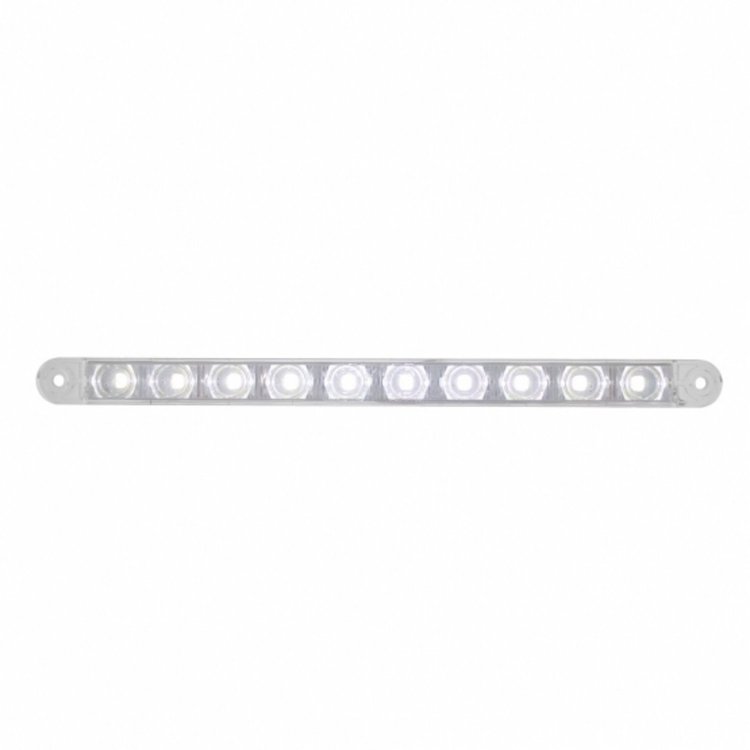 38005B 9 in. Dual Function Light Bar [White LED/Clear Lens]