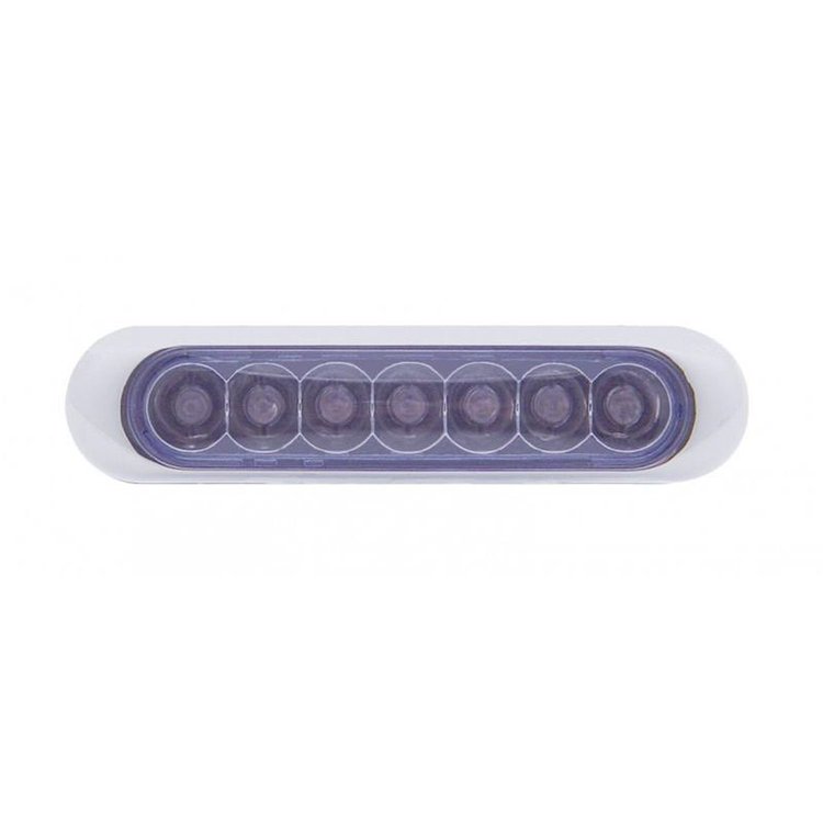 CHROME PLASTIC 7 LED 4 ST