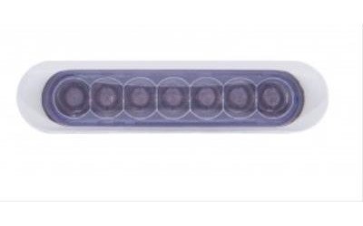 CHROME PLASTIC 7 LED 4 ST