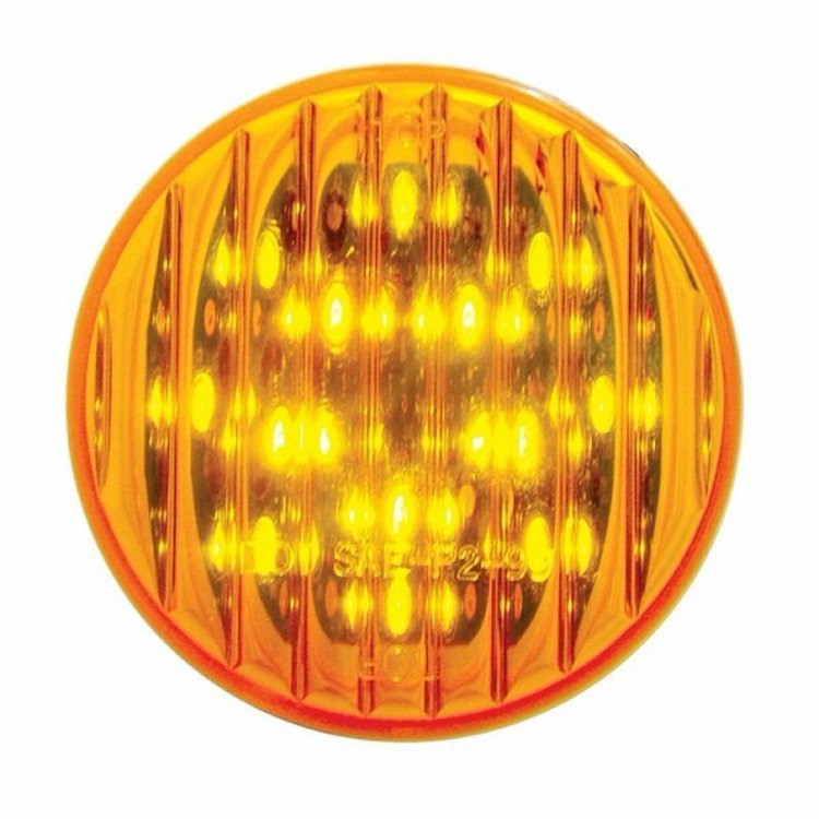 38176B 13 LED 2-1/2 in. Round Light (Clearance/Marker) - Amber LED/Amber Lens