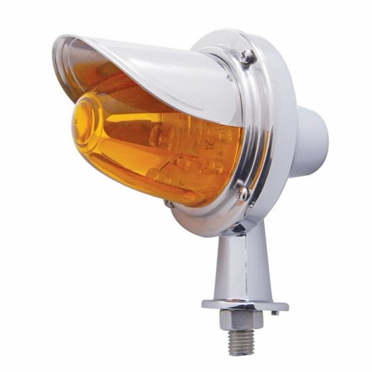 38444 11 LED 1-1/8 in. Arm Watermelon Honda Light Kit With Visor - Amber LED/Amber Lens