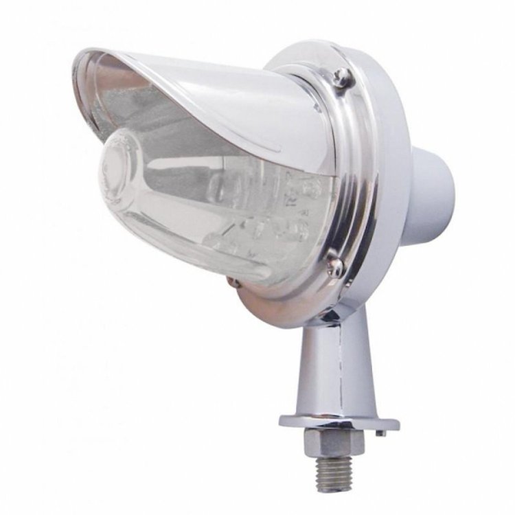38446 11 LED 1-1/8 in. Arm Watermelon Honda Light Kit With Visor - Amber LED/Clear Lens