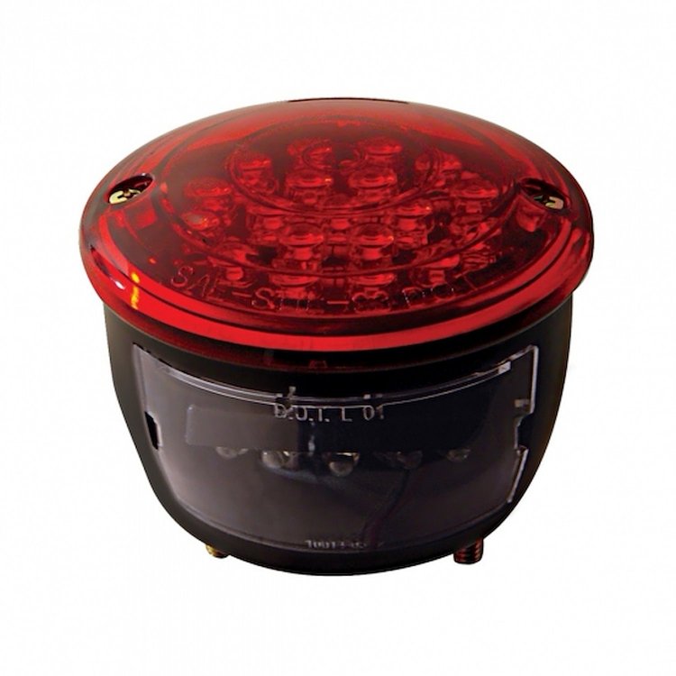 38474B 19 LED Stud Mount Light With License Light (Stop, Turn & Tail) - Driver