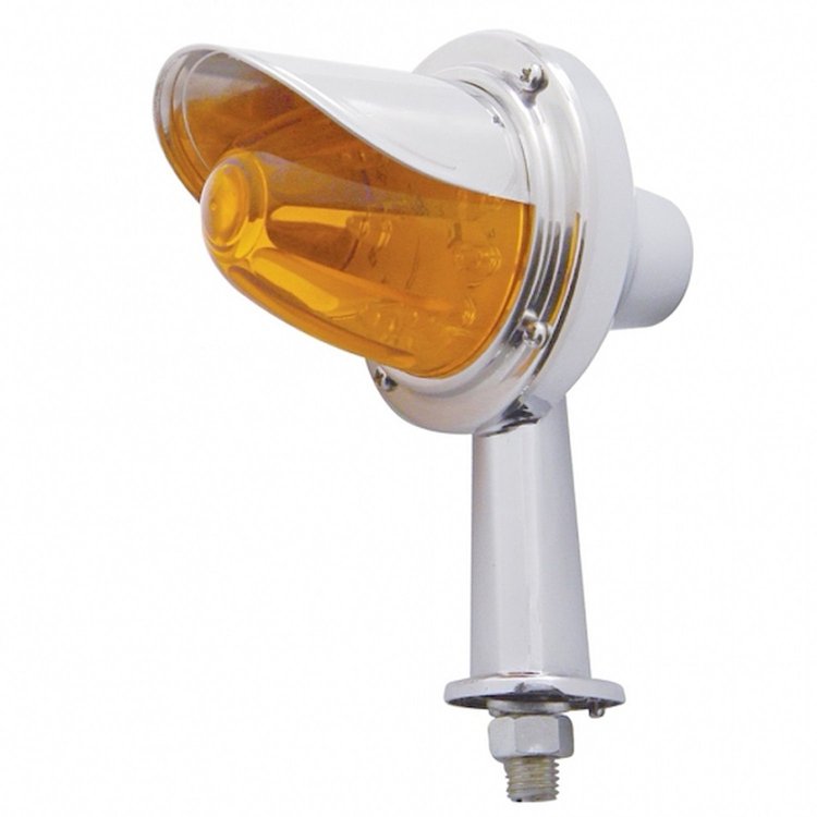 38595 11 LED 2-1/8 in. Arm Watermelon Honda Light Kit With Visor - Amber LED/Amber Lens