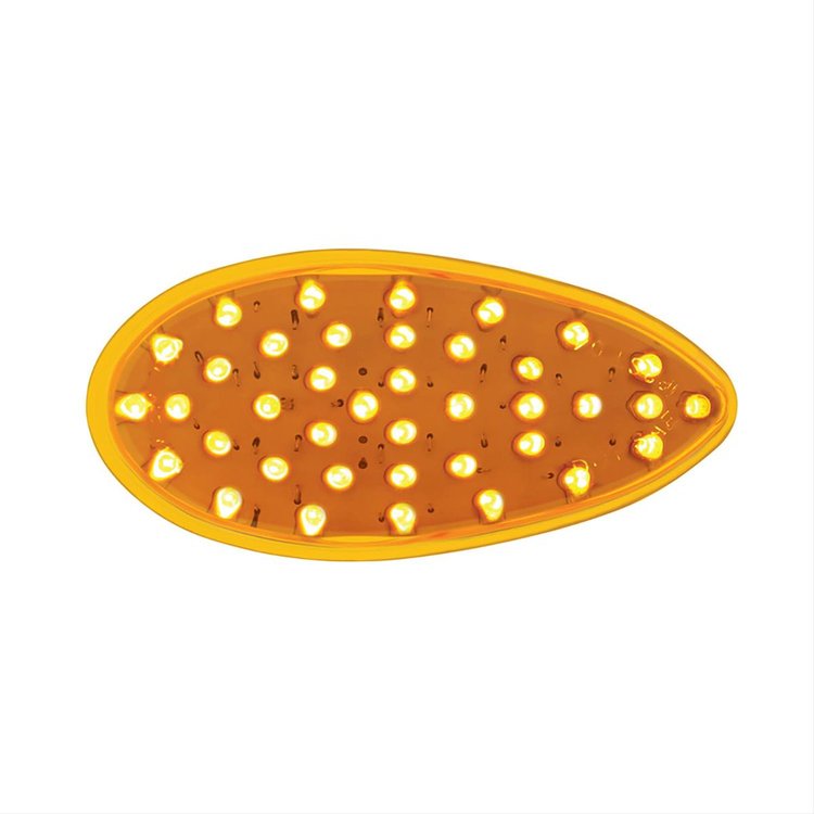 39 AMBER LED TEARDROP S/T