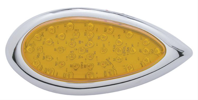 39 AMBER LED TEARDROP P/T
