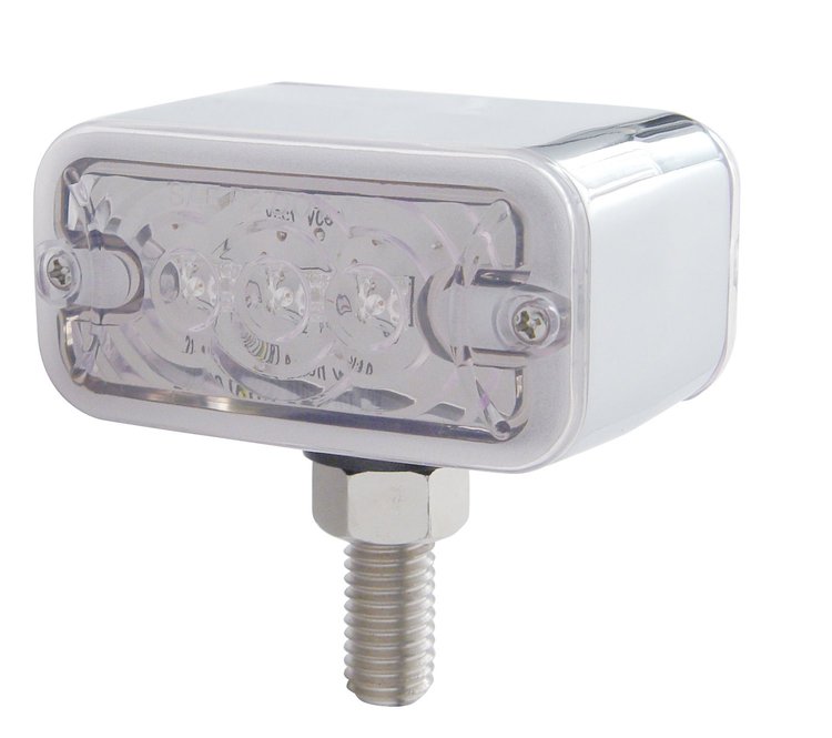 3 AMBER/3 RED LED RECTANG