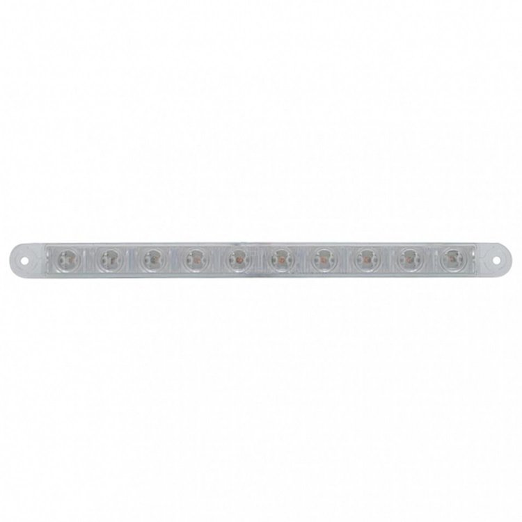 38945 10 LED 9 in. Light Bar (Stop, Turn & Tail) - Red LED/Clear Lens