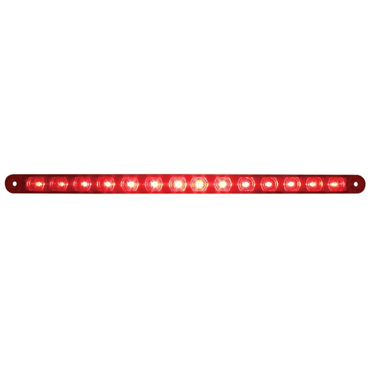 38947 14 LED 12 in. Light Bar (Stop, Turn & Tail) - Red LED/Red Lens