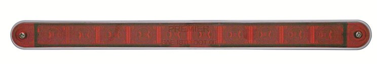 10 RED LED 9 LIGHT BAR W/