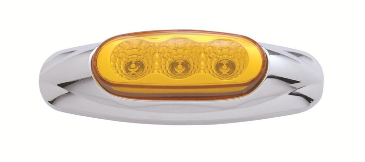 3 AMBER LED REFLECTOR MAR
