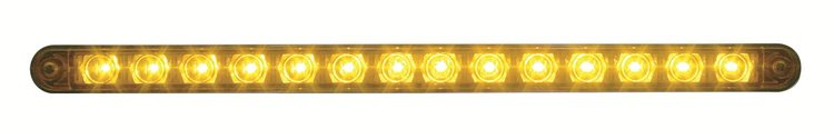 CHROME 14 AMBER LED 12 P/