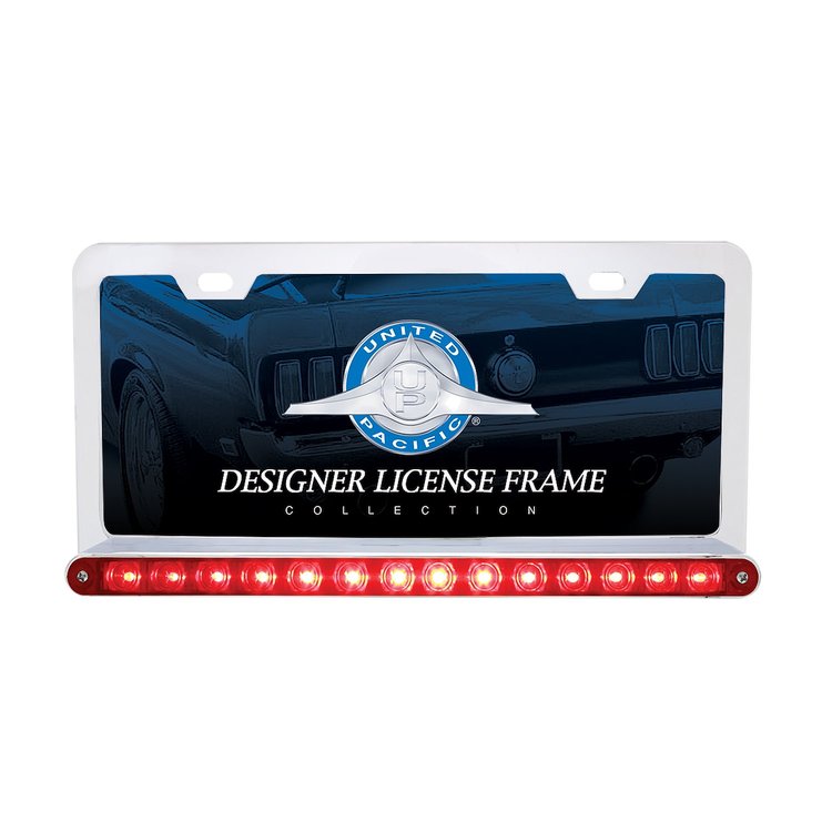 LICENSE FRAME W/ 14 RED L