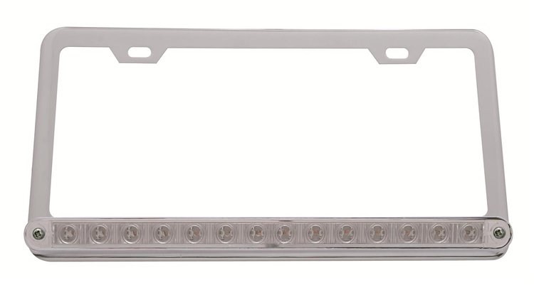 LICENSE FRAME W/ 14 AMBER