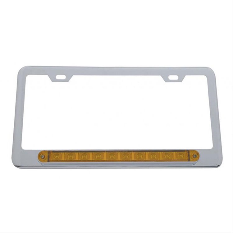 LICENSE FRAME W/ 10 AMBER