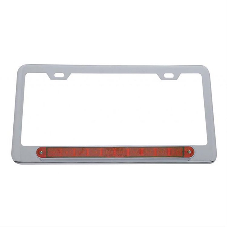 LICENSE FRAME W/ 10 RED L