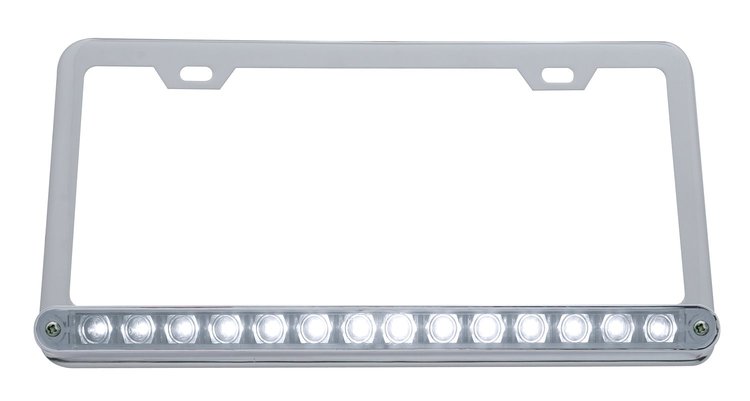 CHROME LICENSE FRAME W/ 1