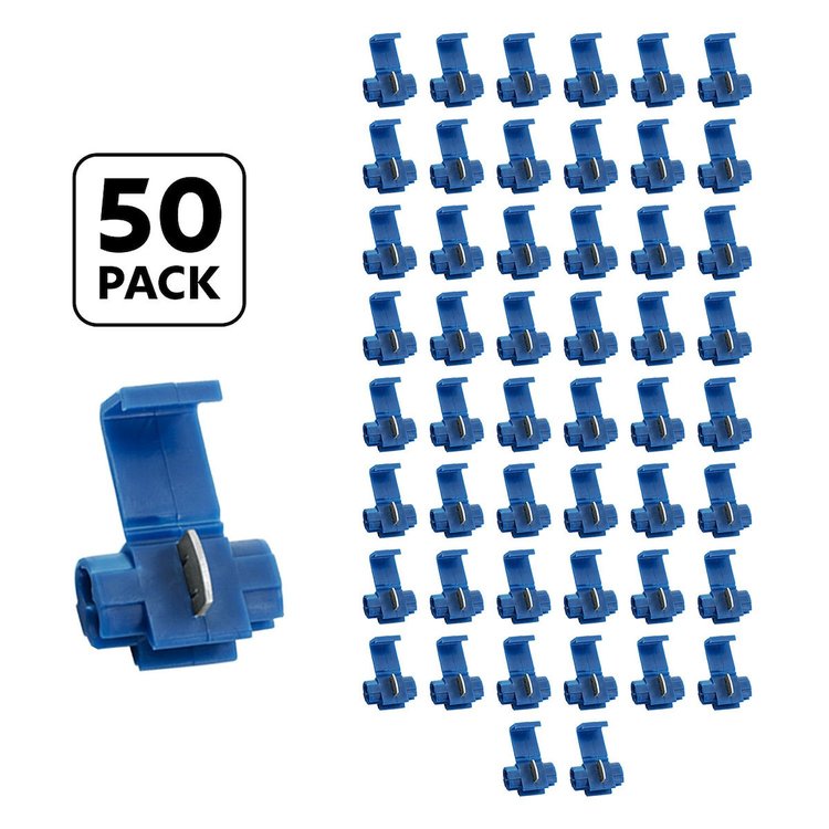 40108P50 Snap Lock Tap Splice Connectors [Blue]