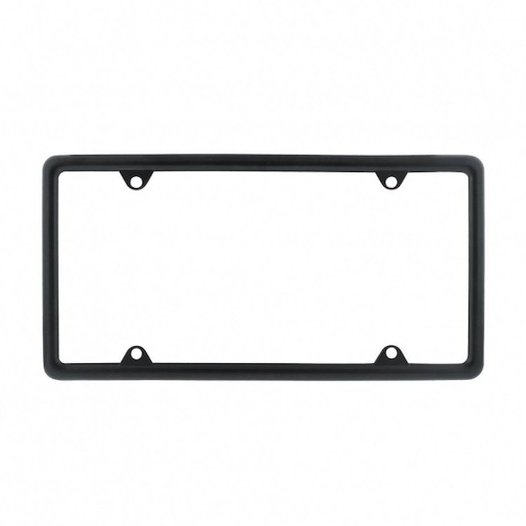 50004 Slim License Plate Frame - Black