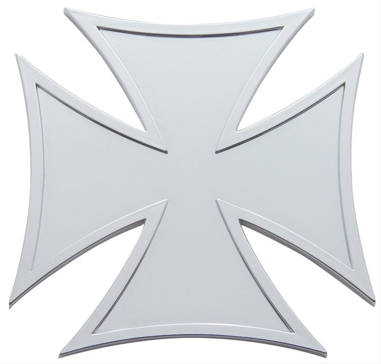 CHROME PLASTIC IRON CROSS