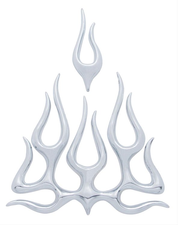 CHROME PLASTIC LARGE 2 PI