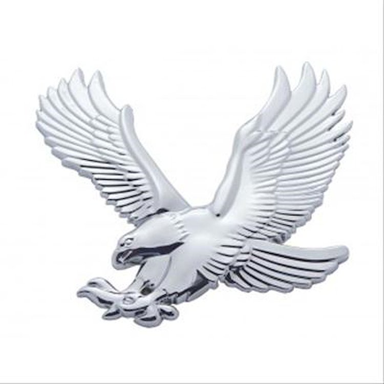 CHROME PLASTIC FLYING EAG