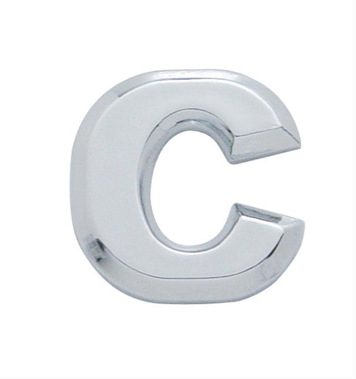 CHROME PLASTIC LETTER - C