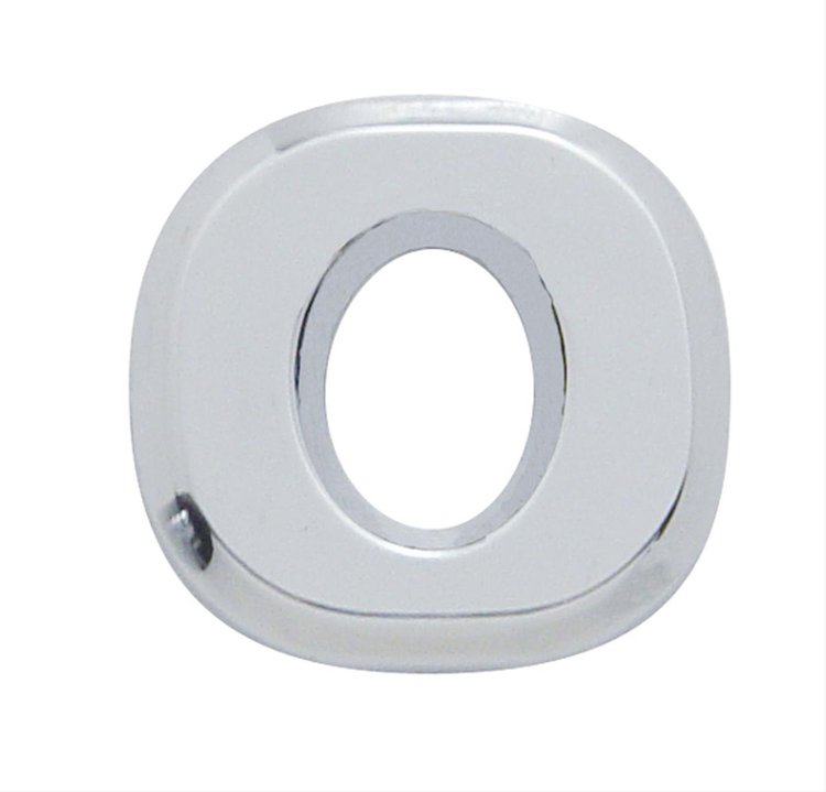 CHROME PLASTIC LETTER - O