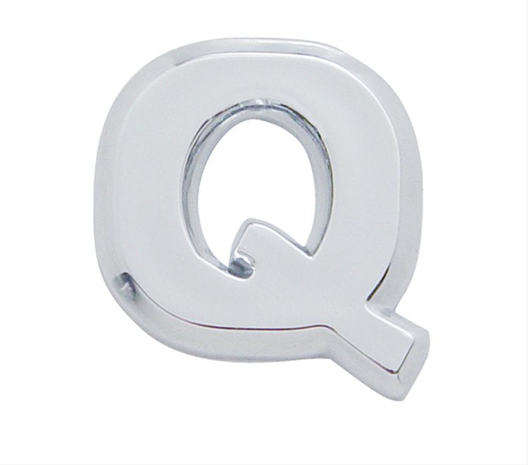 CHROME PLASTIC LETTER - Q